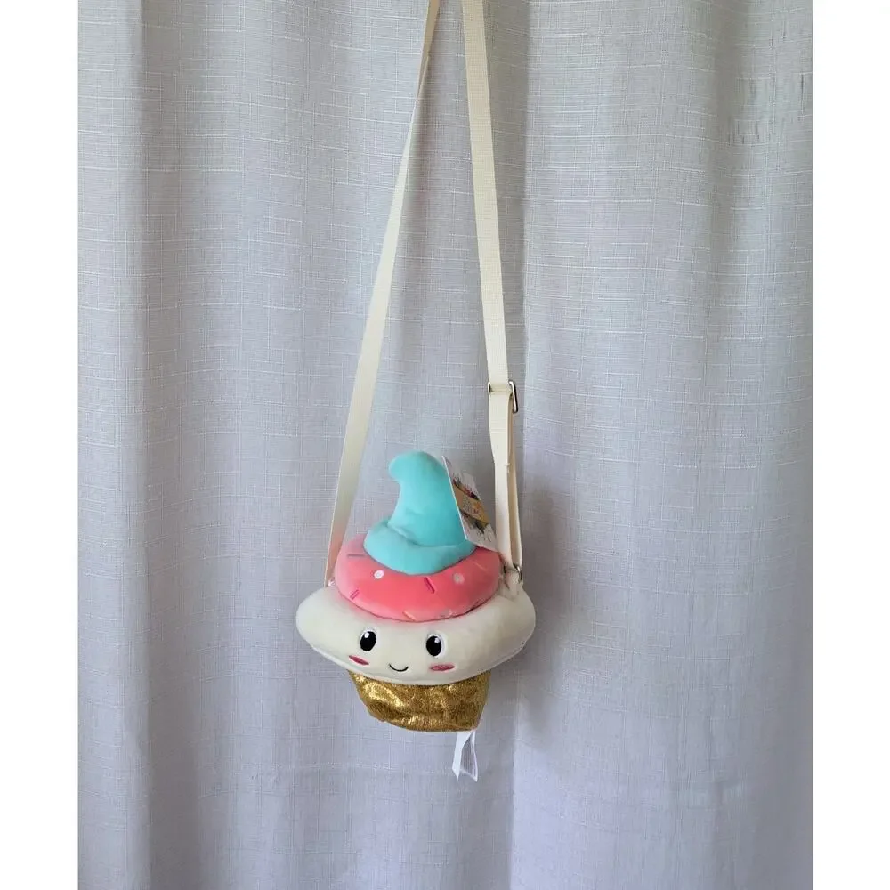 8” Yum Yum Smoochy Pals Ice Cream Cone Plush Purse #61341F New NWT Bag Kids Food